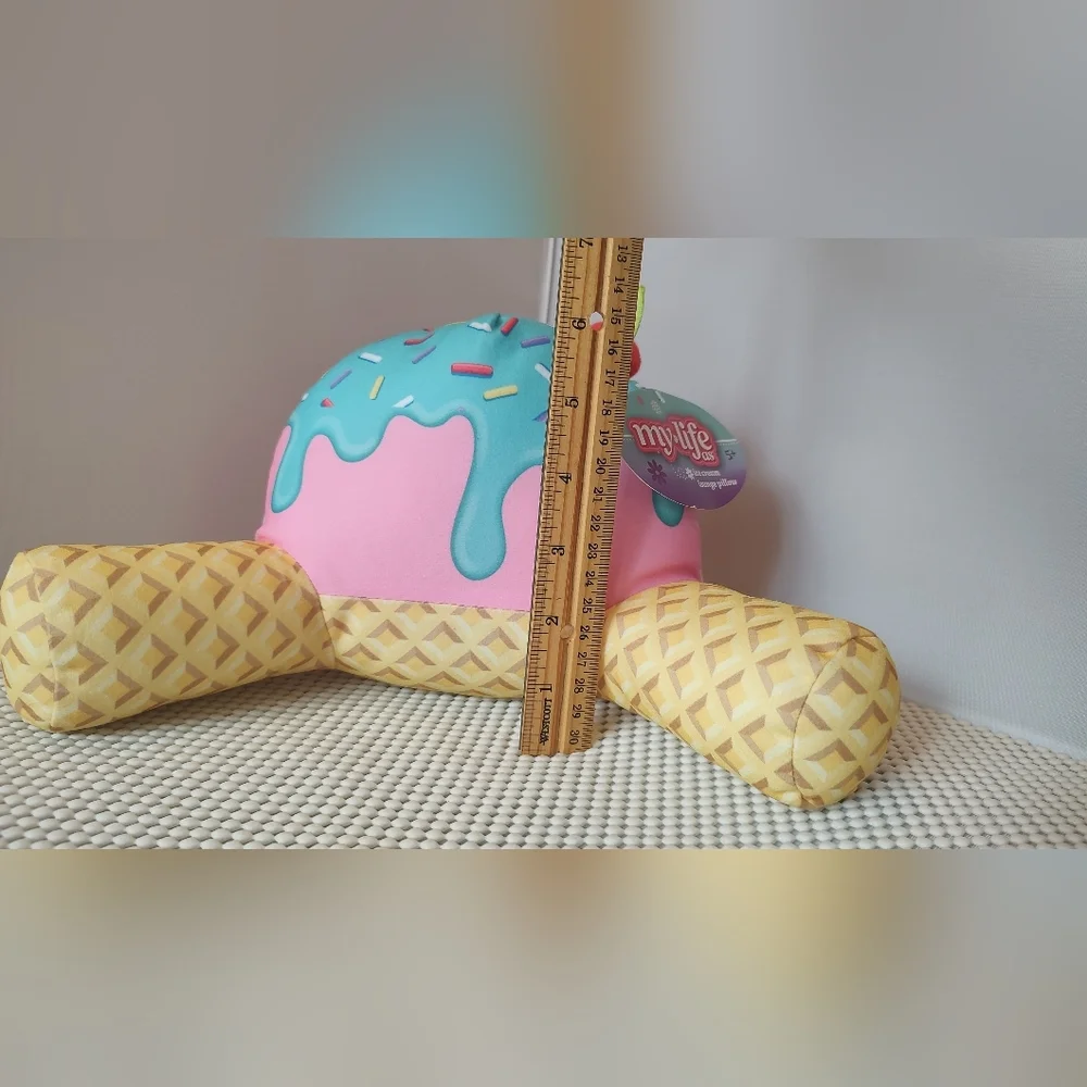 My Life As Lounge Pillow for 18 inch Dolls, Ice Cream, Multi-color NWT